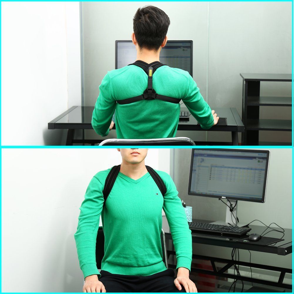 Yosoo Posture Corrector Brace Upper Back Neck Shoulder Support