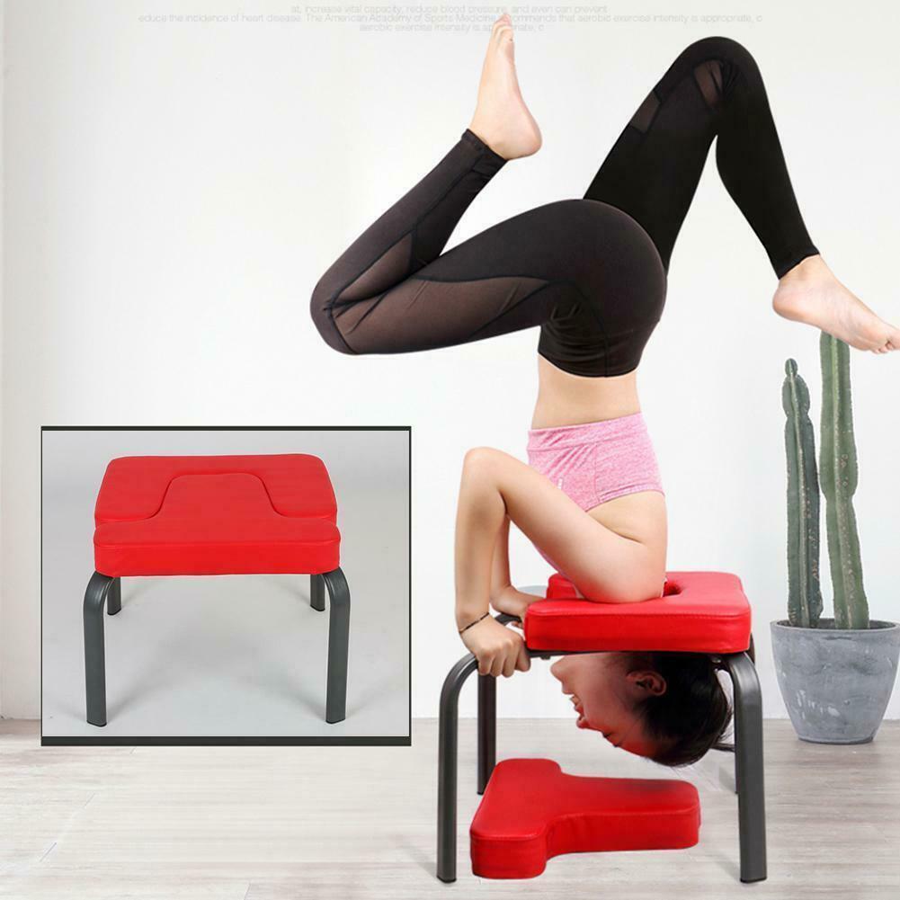 Yoga Chair Headstand Inversion Bench Headstander Fitness Kit Red Home