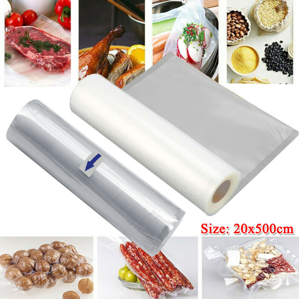 2 Rolls Food Vacuum Sealer Bags for Food Saver DIY Sealing Vacuum ...