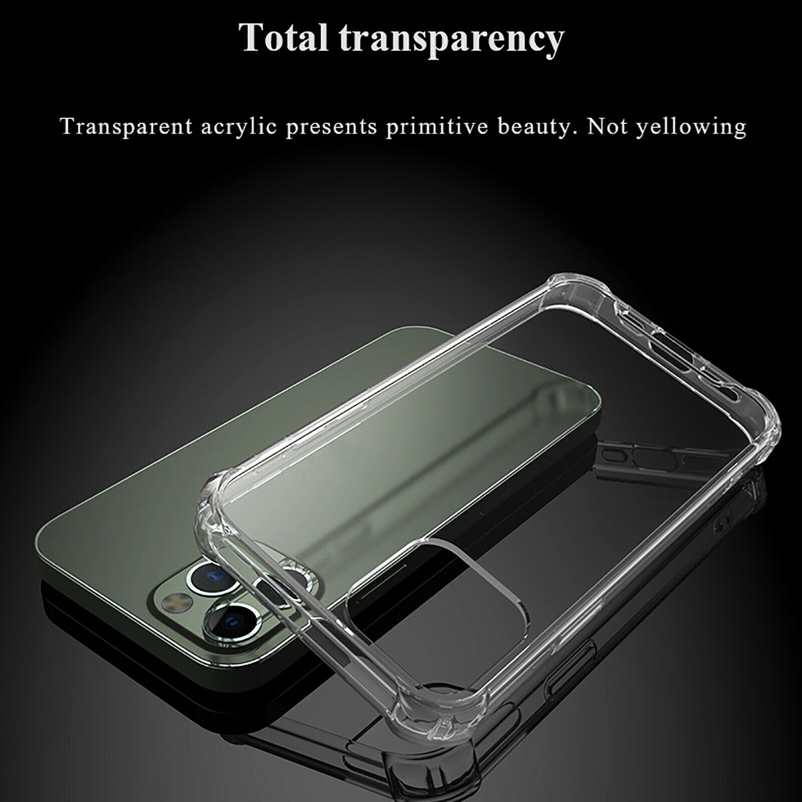 1PC Anti-drop Transparent Shell Phone Case Protective Cover for iPhone12 Series - Picture 6 of 9