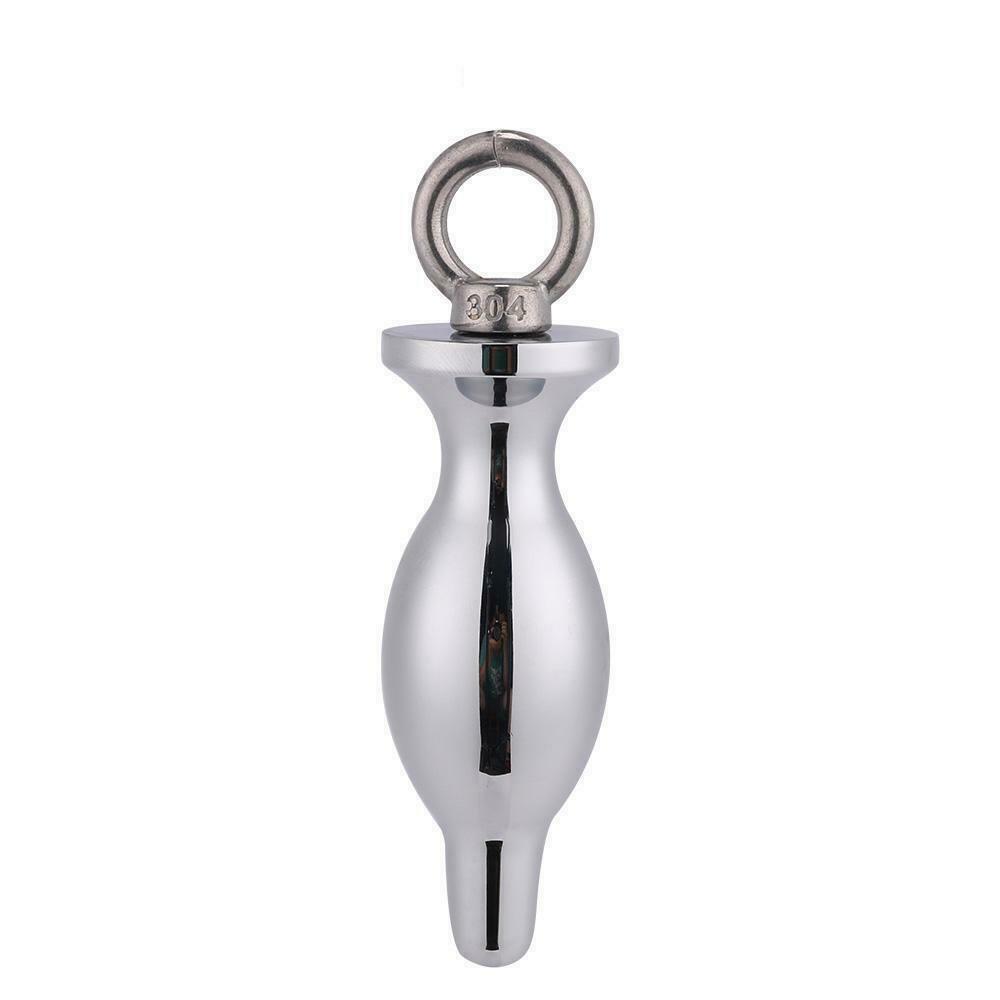 Metal Rings Anal Vaginal Butt Plug Stainless steel Masturbation Toy Women Men