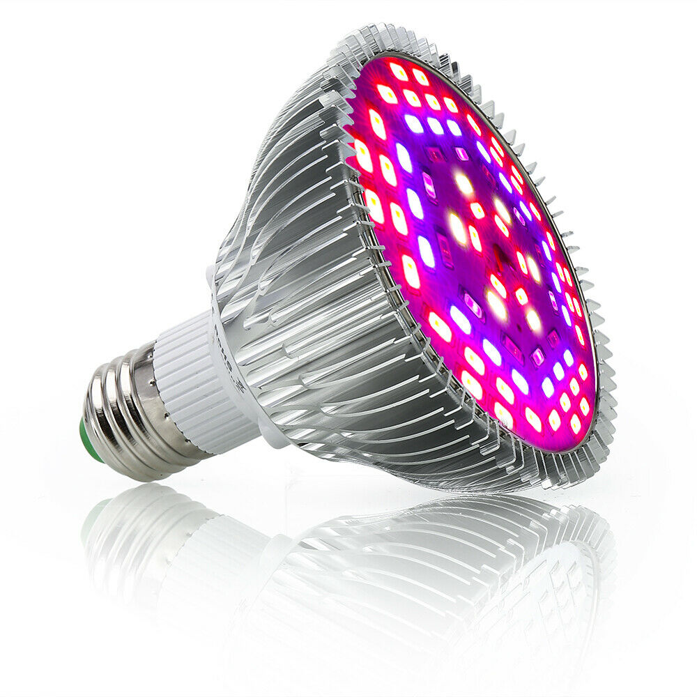 18/30/50/80W E27 Led Grow Light Full Spectrum Lamp Bulb Plant Hydroponics Bloom 