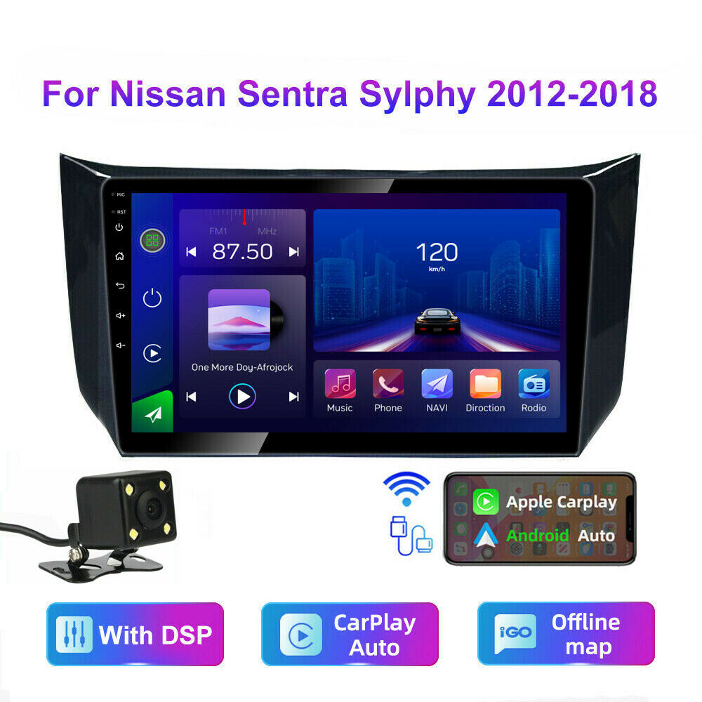 For Nissan Sentra Sylphy2012-18 Car Stereo Radio android player GPS WIFI DSP IGO