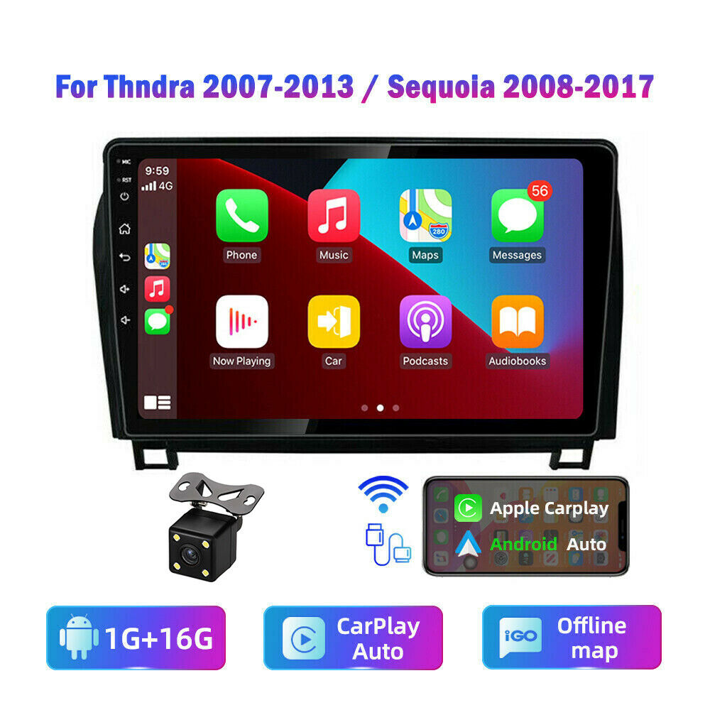 For 2008-18 Toyota Sequoia 2007-13 Tundra Android10 Car Stere Radio Carplay DSP