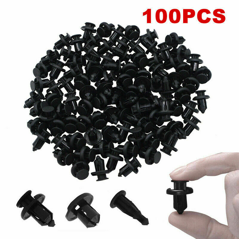 100pc 10mm Bumper Hood Fender Retainer Fastener Clips for HONDA Odyssey Element