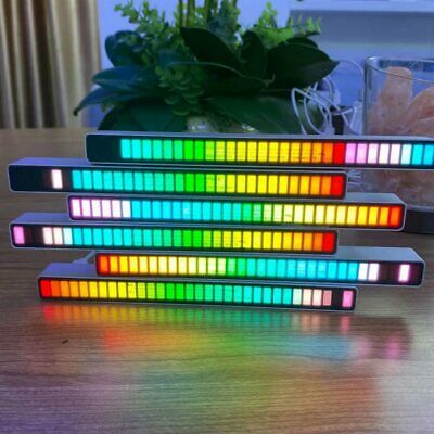 32 LED sound Music Light Voice-Activated Pickup Rhythm Light RGB Music Indicator