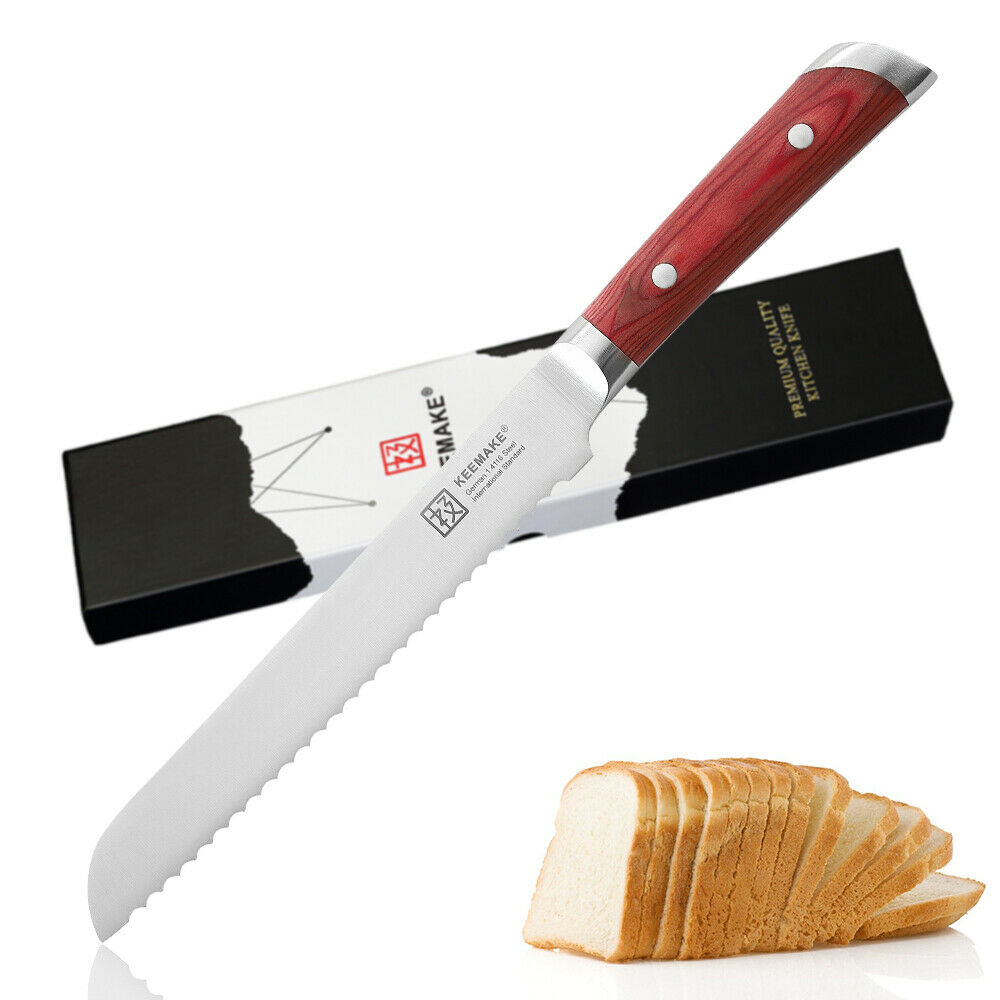 8inch Bread Knife German 1.4116 Stainless steel Chef kitchen Cutlery Cake Knife