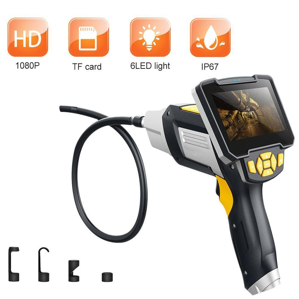 4.3" LCD Endoscope Adjustable LEDS 5MP 360° Car Pipe Air Conditioner Detection