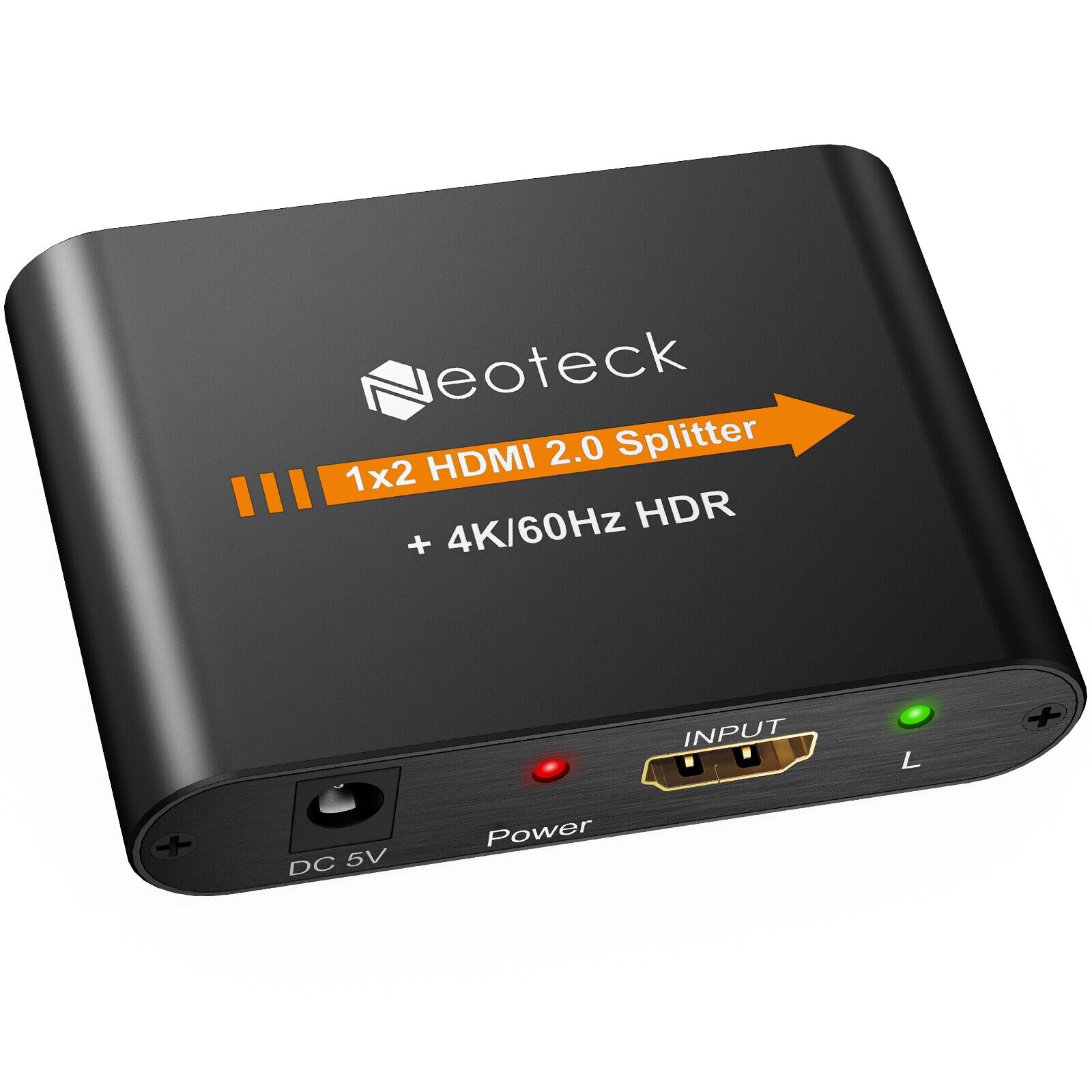 Neoteck 2 Port Full HD HDMI Splitter Amplifier Repeater 1080p 3D Hub 1 in 2 out