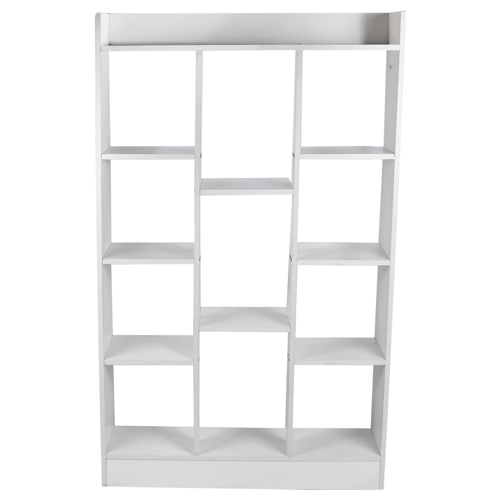 46" Tall Adjustable 4-Shelf Wood Bookcase Storage Shelving Book Wide Bookshelf