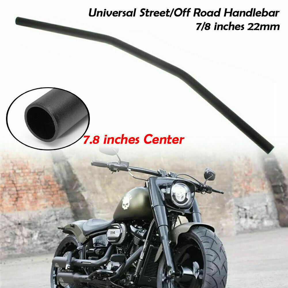 7/8" 22mm Drag Bars Handlebars Fat Pullback Motorcycle Fits For Harley Sportster