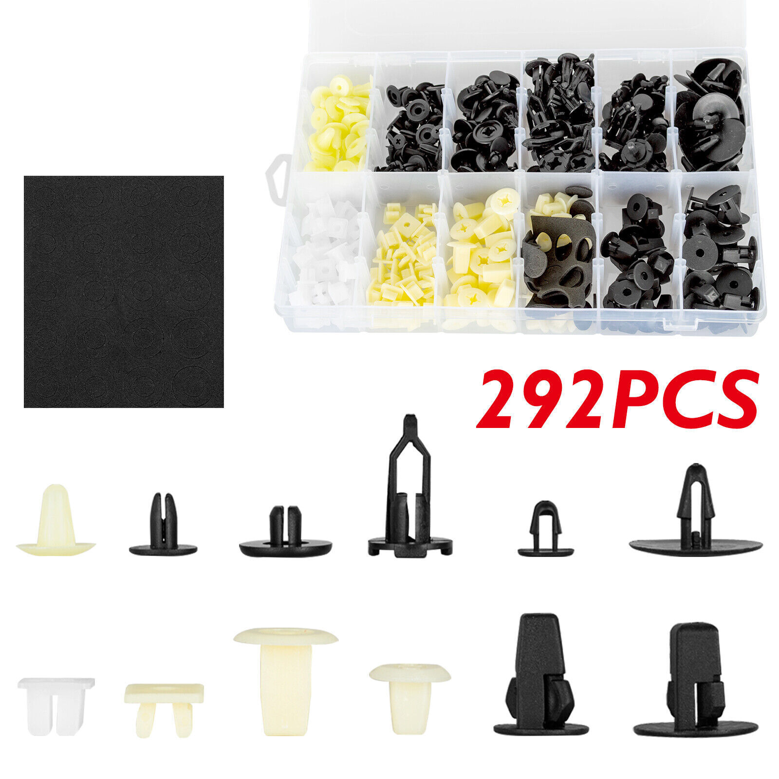 FOR TOYOTA 292 PCS FENDER DOOR HOOD BUMPER TRIM CLIPS BODY RETAINER ASSORTMENT+-