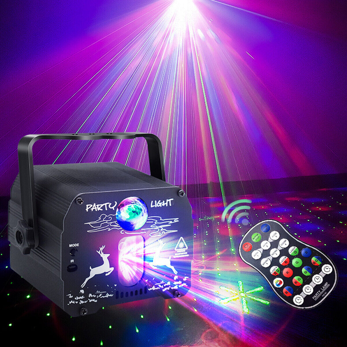 90 Patterns Laser Projector Stage Light LED RGB DJ Disco KTV Show Party Lighting
