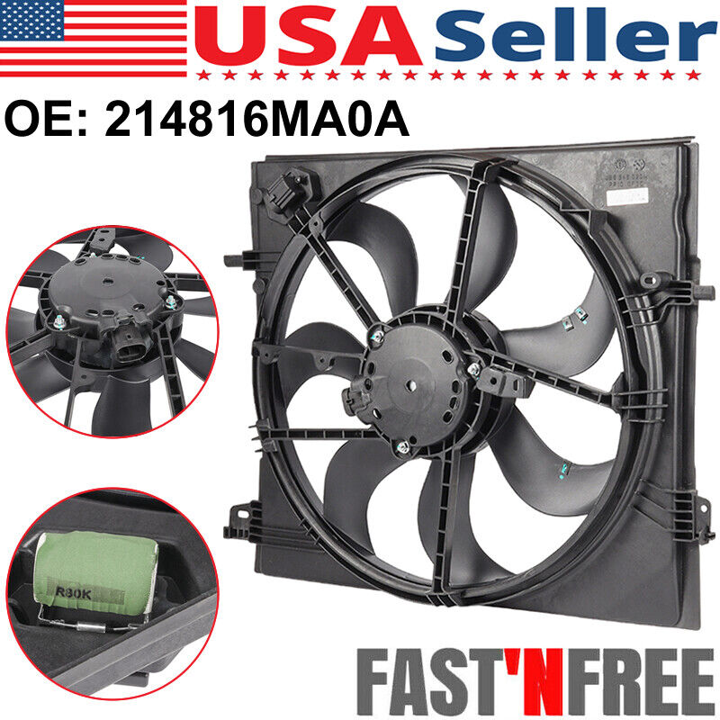 Radiator Cooling Fan For Nissan Rogue Sport 2.0L MR20DD Engine 17-19 #214816MA0A