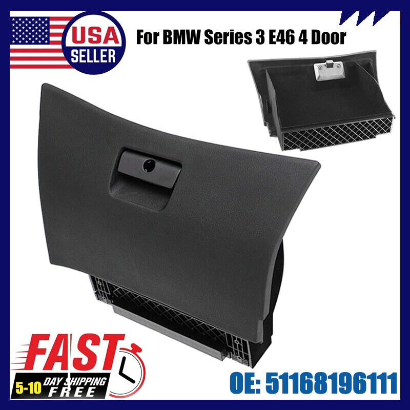 Left Side Dash Storage Compartment Glove Box Black LHD Fits BMW 3 E46 4 Door NEW