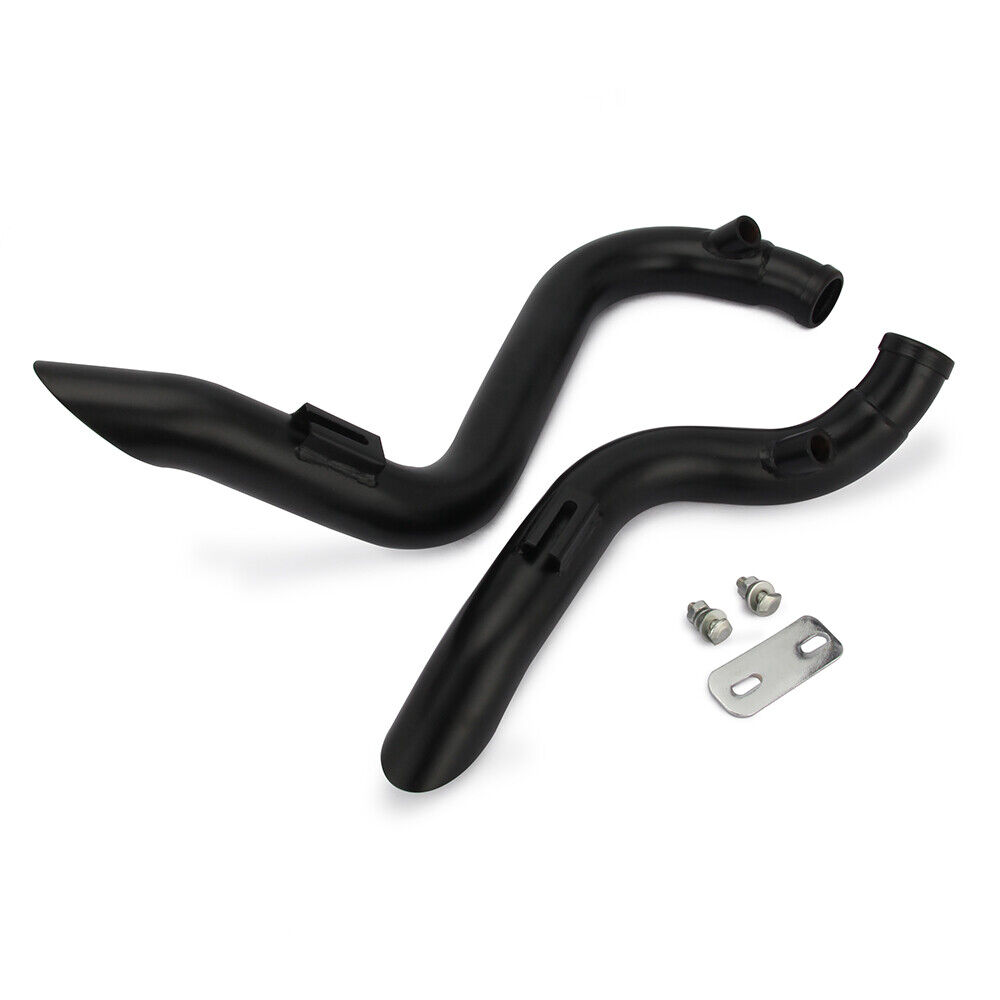 Motorcycle Drag Pipe Exhaust with Heat Header Insulation Tape For Dyna FXD FXDWG