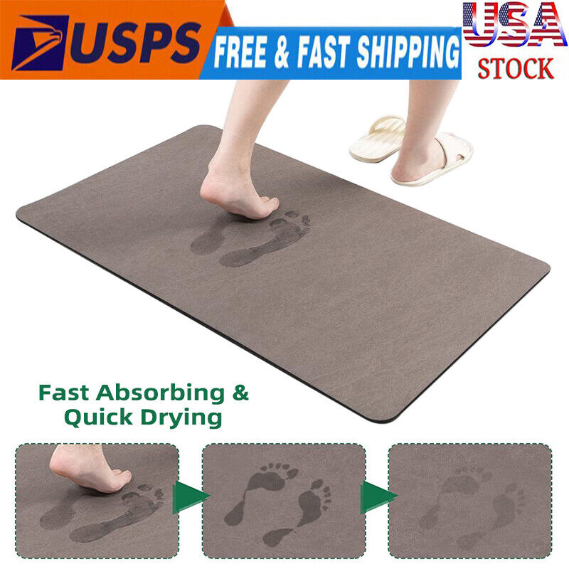 Super Absorbent Floor Mat Soft Quick-Drying Diatom Mud Bath Non-Slip Floor Mat