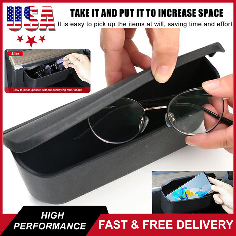 Car Center Console Box Glasses Holder Case W/ Lid Fits Tesla Model 3 Model Y NEW