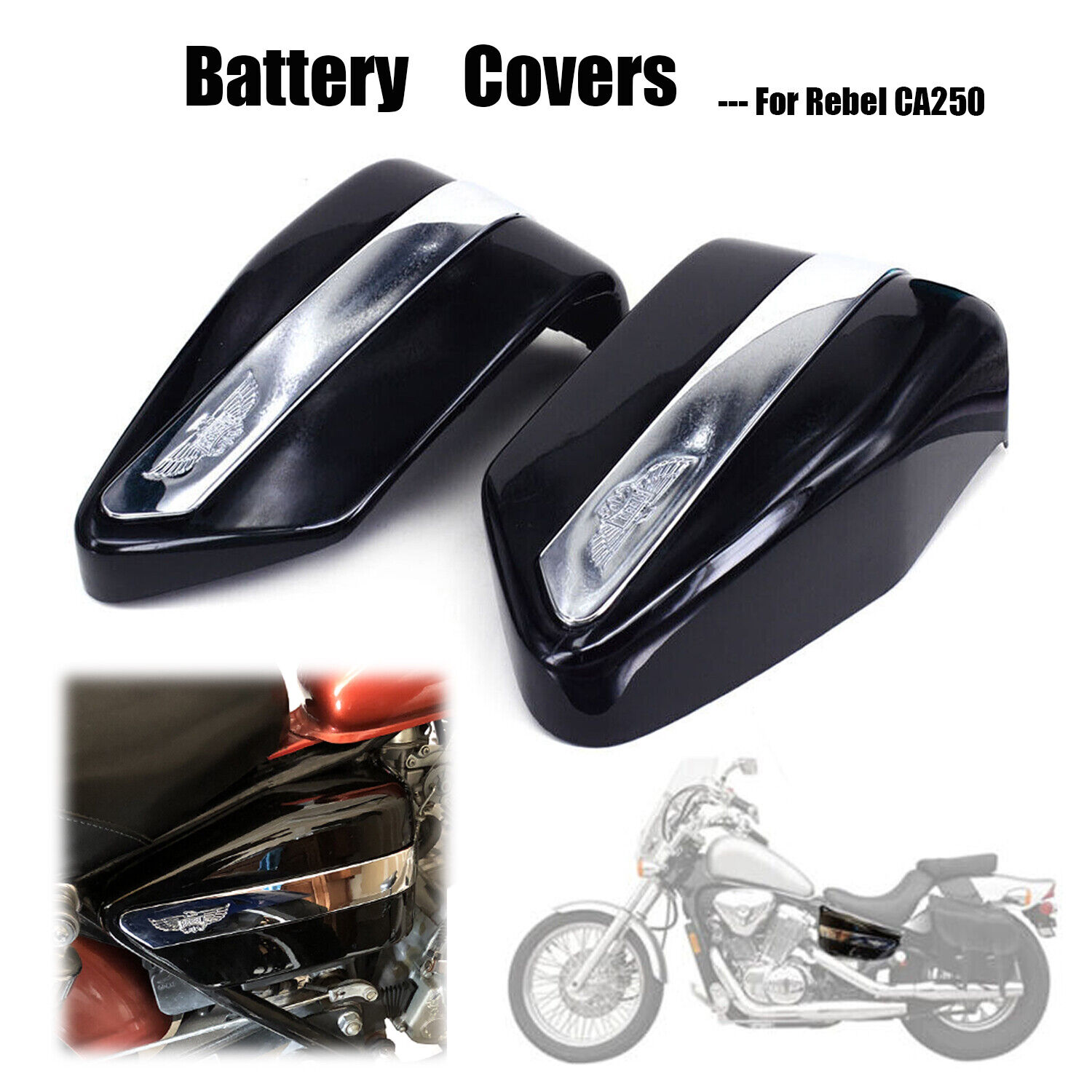 Battery Covers Left And Right For Rebel CA250 1996-2005 2007-2009 2013-2016 2015