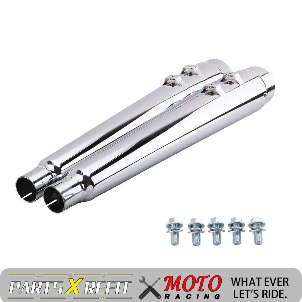 Classic Megaphone Slip-On Muffler Exhaust Pipe For Street Glide Ultra Limited