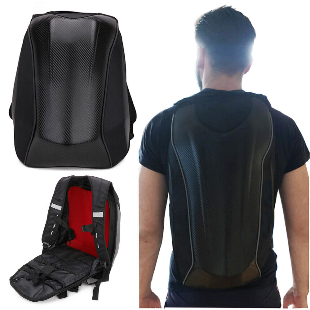 Waterproof Hard Shell Carbon Fiber Riding Backpack For Sur-Ron Motorcycle