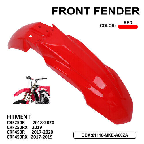 Motorcycle Front Fenders For CRF250R 18-21 CRF250RX 19-21 CRF450R/RX 2017-2020