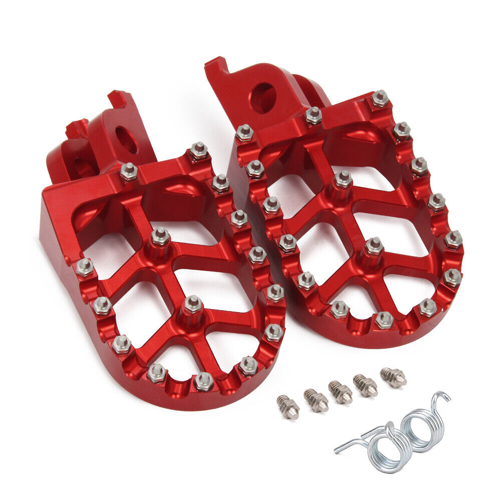 CNC Red Foot Pegs Motorcycle For CRF450L CRF250M KX450F CRF250X Off Road Enduro