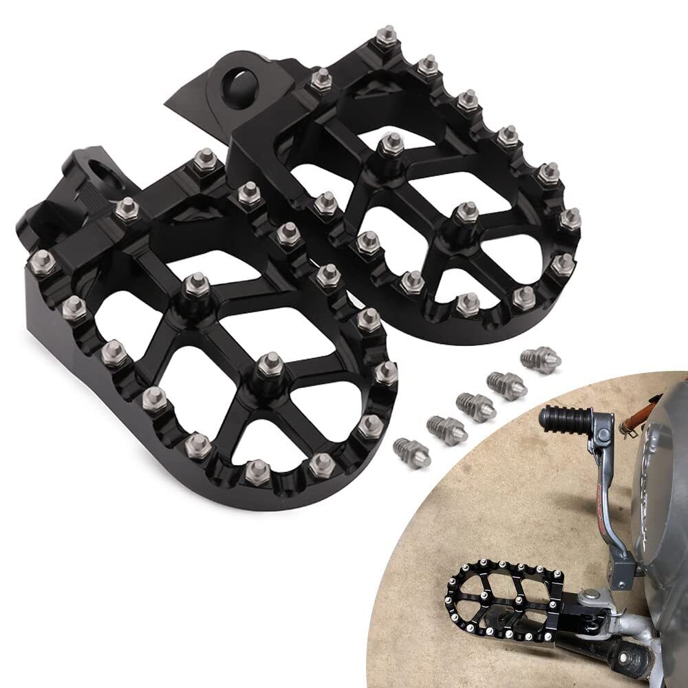 Foot Pegs Dirt Bike Footrest Pedal CNC For KX65 2000-23 KX80 1998-00 KX85 01-23