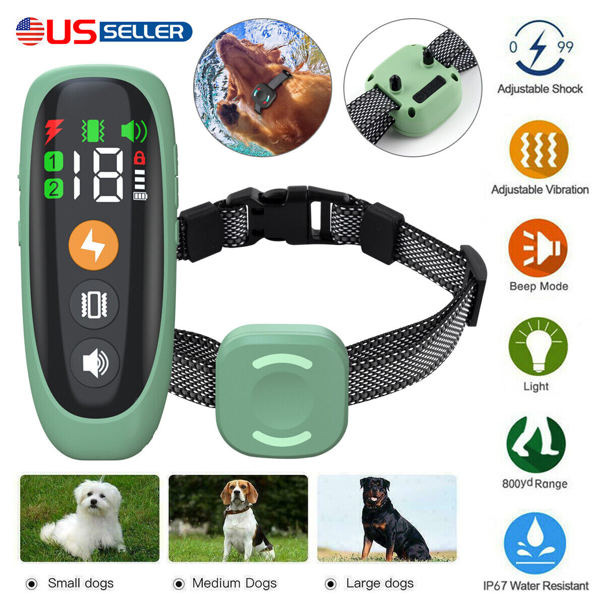 Smart Auto Anti-bark Dog Collar Intelligent Waterproof Barking Terminator Device