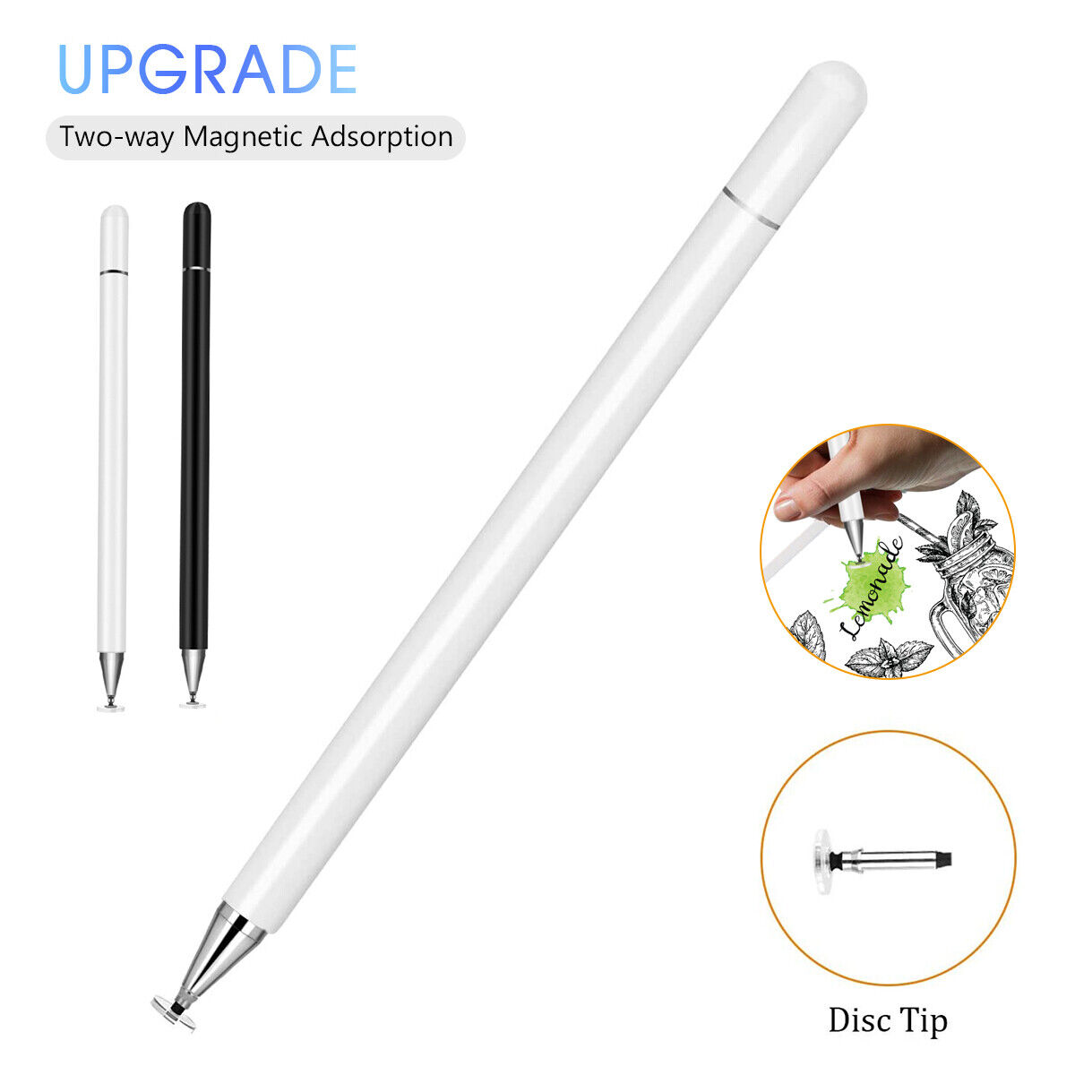 2Pcs Generic Pen for Microsoft Surface Apple iPad Pencil Touch Screen Stylus Pen