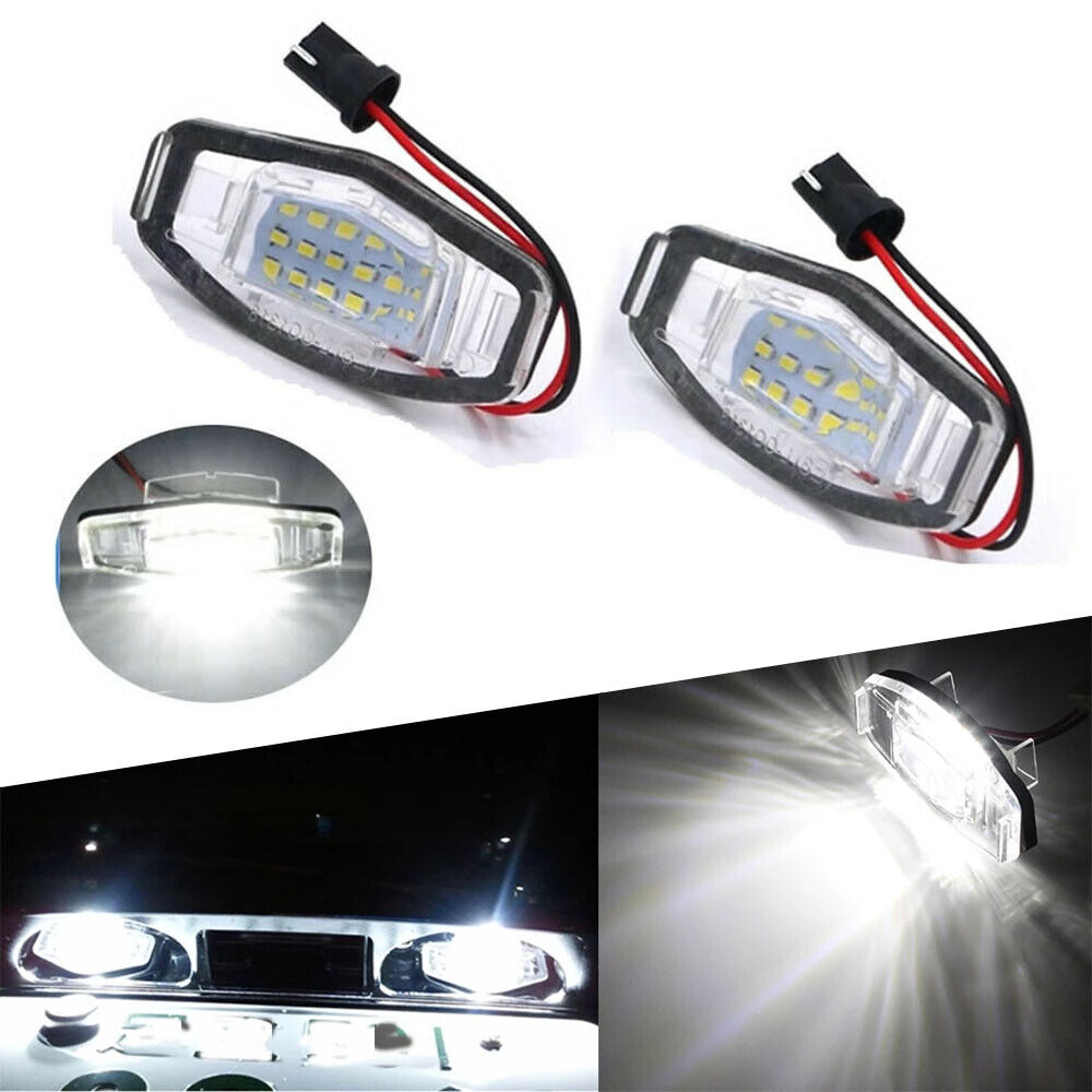 2pcs LED License Number Plate Lights Canbus for Honda Accord Odyssey Civic Pilot