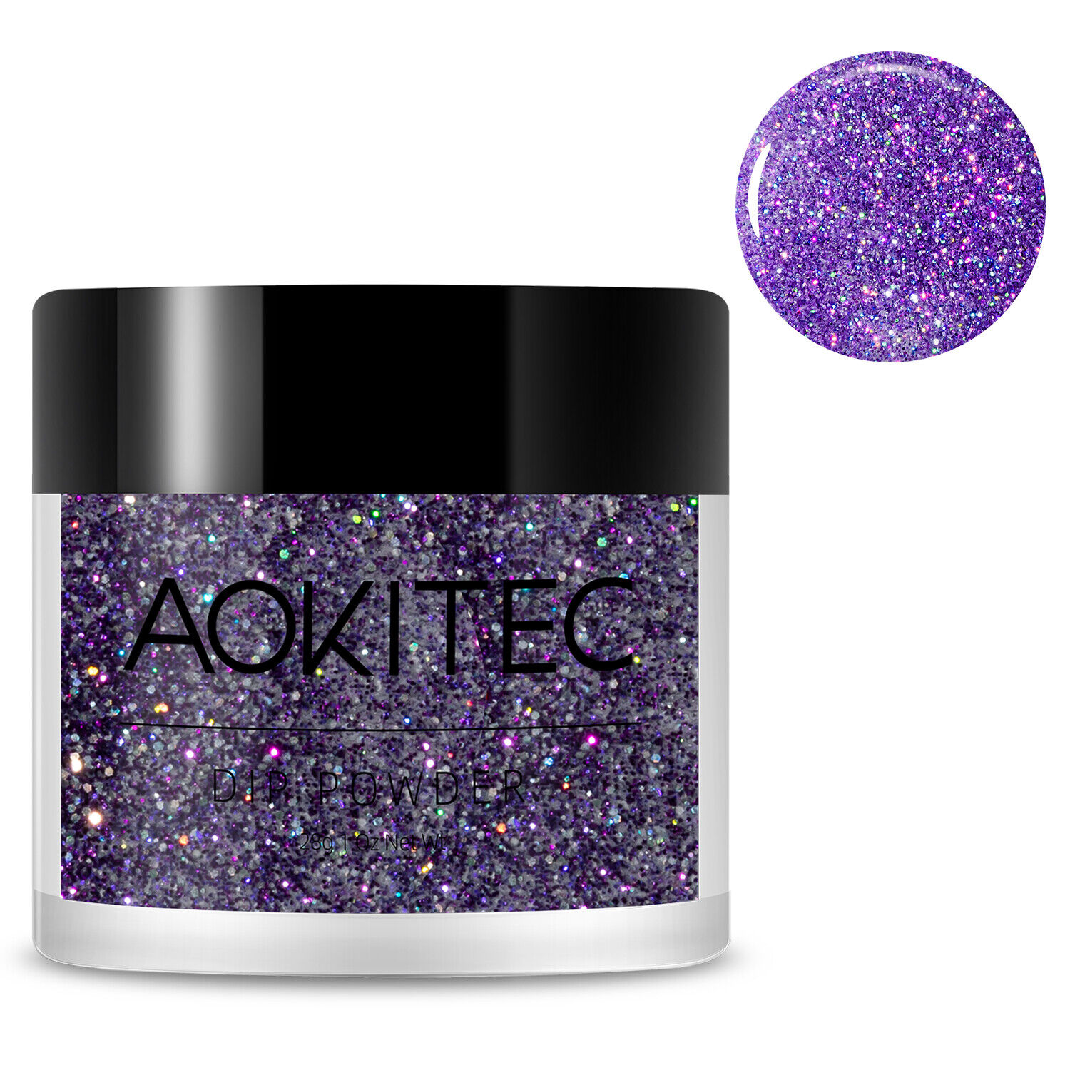 1oz Glitter Purple Nail Dip Dipping Powder Acrylic Powder Nail Art Starter Kit