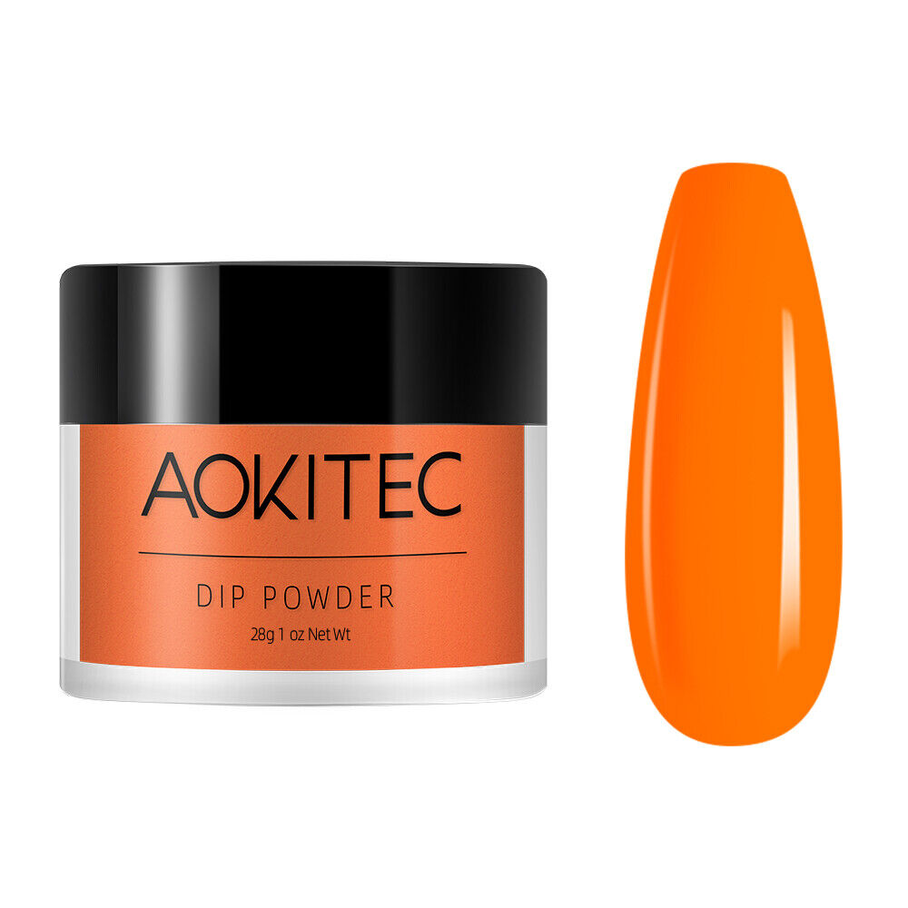 1oz Bright Orange Nail Dip Dipping Powder Acrylic Powder Nail Art Starter Kit US