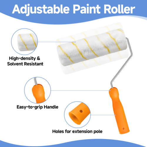 9" Paint Tool Kit -All-in-One Painting Accessories Set for Home & Craft Projects - Picture 9 of 12