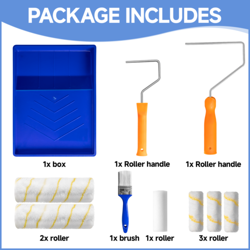 9" Paint Tool Kit -All-in-One Painting Accessories Set for Home & Craft Projects - Picture 5 of 12